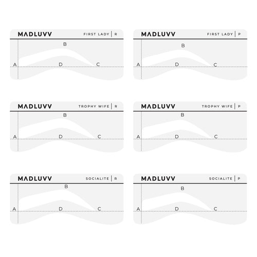 first lady, trophy wife, and socialite stencil in regular and petite size