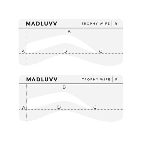 On The DL 6 Stencil Eyebrow Shaping Set