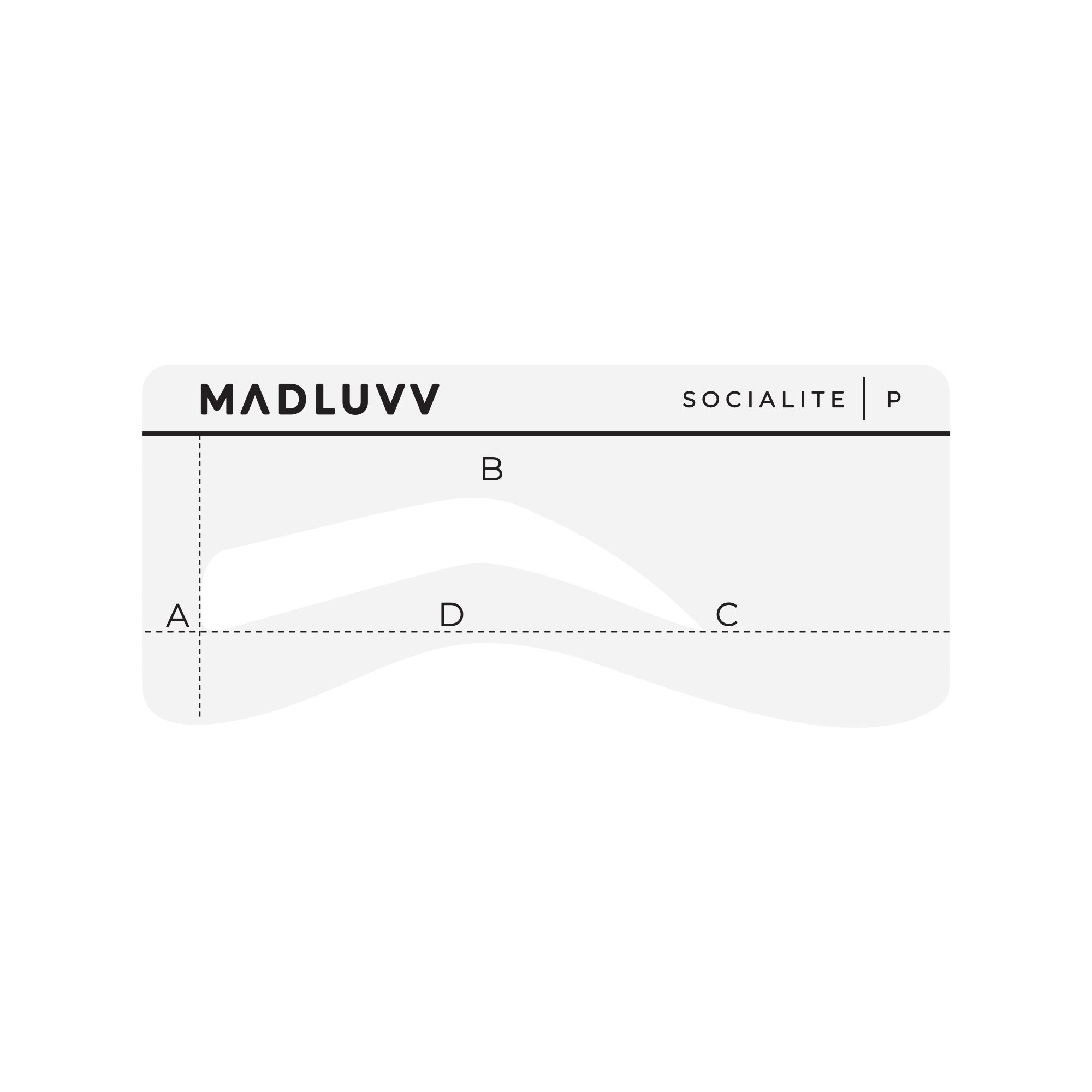 socialite-brow-stencil-our-thickest-eyebrow-shape-madluvv-pro for Free Printable Eyebrow Stencils Actual Size Socialite Brow Stencil - Our Thickest Eyebrow Shape – Madluvv PRO for Free Printable Eyebrow Stencils Actual Size